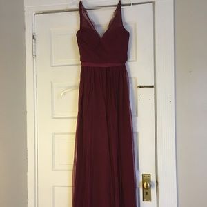 Bhldn Fleur, Black Cherry - Size 4, unaltered
